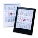 Kunststoff-Tischkalender Standard  6-sprachig-schwarz